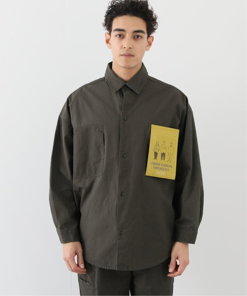 B.C STOCK(ベーセーストック)の「【#WC】L.DUCK ビッグシャツ(シャツ/ブラウス・メンズ・アイボリー/ブラック系その他・MEDIUM/LARGE)」の3枚目の写真