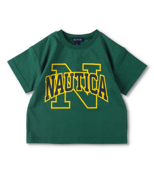 NAUTICA(ノーティカ)の「【NAUTICA/ノーティカ】カレッジロゴ「N」Tシャツ(Tシャツ/カットソー・キッズ・オフホワイト/グリーン/杢グレー・100cm/110cm/120cm/130cm/140cm/150cm)」の3枚目の写真