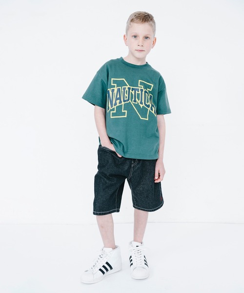 NAUTICA(ノーティカ)の「【NAUTICA/ノーティカ】カレッジロゴ「N」Tシャツ(Tシャツ/カットソー・キッズ・オフホワイト/グリーン/杢グレー・100cm/110cm/120cm/130cm/140cm/150cm)」の15枚目の写真