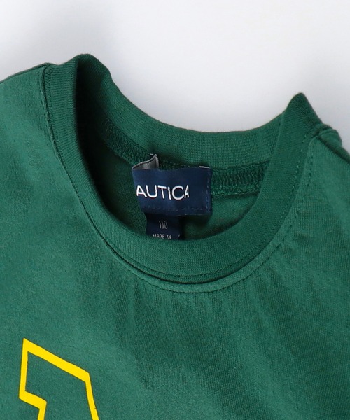 NAUTICA(ノーティカ)の「【NAUTICA/ノーティカ】カレッジロゴ「N」Tシャツ(Tシャツ/カットソー・キッズ・オフホワイト/グリーン/杢グレー・100cm/110cm/120cm/130cm/140cm/150cm)」の21枚目の写真