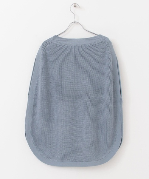 KBF+（ケービーエフプラス）の「KBF+　チュニックニットベスト（ベスト・レディース・ライトブルー/アイボリー/ライトカーキ・ONE）」の19枚目の写真