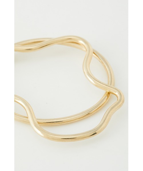 SLY（スライ）の「ABSTRACT HOOP P/EARRING（ピアス（両耳用）・レディース・シルバー/ゴールド・FREE）」の11枚目の写真