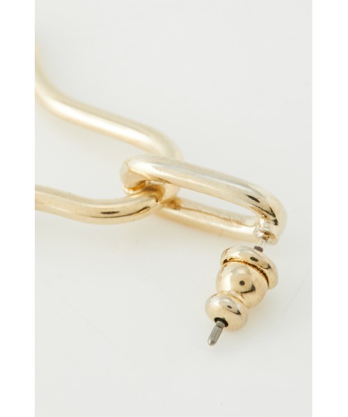 SLY（スライ）の「ABSTRACT HOOP P/EARRING（ピアス（両耳用）・レディース・シルバー/ゴールド・FREE）」の4枚目の写真