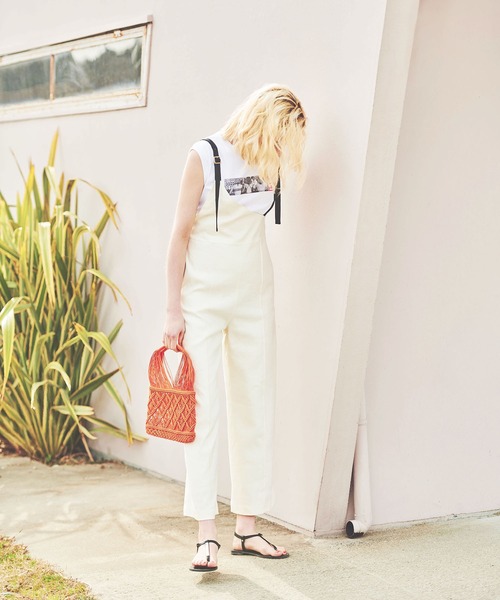 The Virgnia（ザ ヴァージニア）の「サス付アシメサロペット（その他パンツ・レディース・オフホワイト/ブラック・38/36）」の7枚目の写真