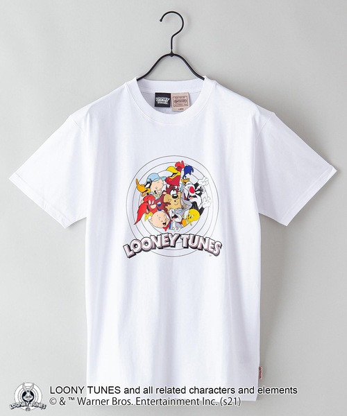 LOONEY TUNES CLASSIC(ルーニーチューンズクラシック)の「【LOONEY TUNES/ルーニー・テューンズ】別注 プリントTシャツ(Tシャツ/カットソー・メンズ・ホワイト系その他/ホワイト/オリーブ/ブルー・MEDIUM/LARGE/X-LARGE/SMALL)」の4枚目の写真
