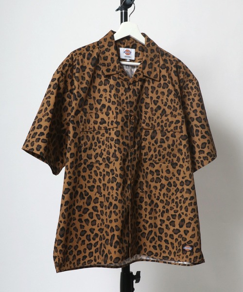 Dickies（ディッキーズ）の「Dickies（ディッキーズ）ビッグシルエット オープンカラーワークシャツ（シャツ/ブラウス・メンズ・ブルー系その他/ブルー系その他2/ライトグレー/ブラック/ベージュ/レオパード/ピンク/ネイビー/リアルツリーカモ/グリーン・XL/M/L）」の9枚目の写真