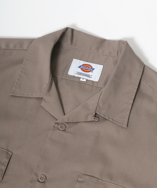 Dickies（ディッキーズ）の「Dickies（ディッキーズ）ビッグシルエット オープンカラーワークシャツ（シャツ/ブラウス・メンズ・ブルー系その他/ブルー系その他2/ライトグレー/ブラック/ベージュ/レオパード/ピンク/ネイビー/リアルツリーカモ/グリーン・XL/M/L）」の11枚目の写真