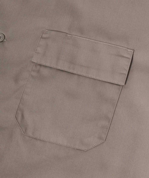 Dickies（ディッキーズ）の「Dickies（ディッキーズ）ビッグシルエット オープンカラーワークシャツ（シャツ/ブラウス・メンズ・ブルー系その他/ブルー系その他2/ライトグレー/ブラック/ベージュ/レオパード/ピンク/ネイビー/リアルツリーカモ/グリーン・XL/M/L）」の12枚目の写真