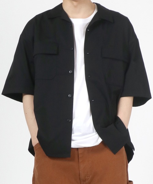 Dickies シーナ&ロケッツ　ワークシャツ　M （Ｌ）　新品　黒 Dickies シーナ&ロケッツ ワークシャツ M （L） 新品 黒 楽天
