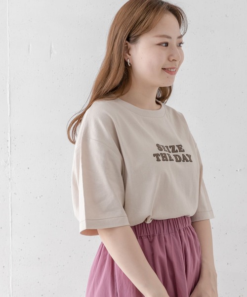 URBAN RESEARCH Sonny Label（アーバンリサーチサニーレーベル）の「ヴィンテージライクプリントTEE（Tシャツ/カットソー・レディース・チャコールグレー/オフホワイト/ベージュ・FREE）」の5枚目の写真
