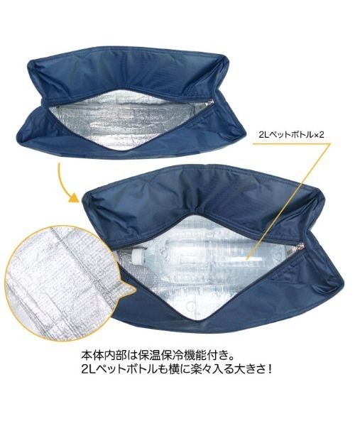 SFW（エスエフダブリュー）の「保冷保温角形トートバッグ（トートバッグ・メンズ・ブラック/ネイビー・FREE）」の8枚目の写真