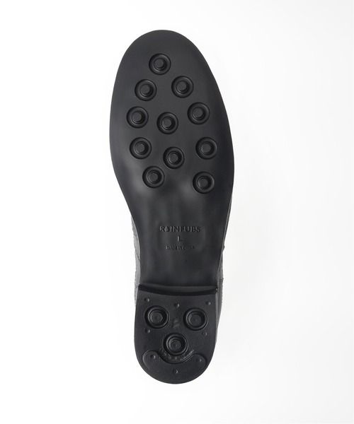 RAINFUBS（レインファブス）の「RAINFUBS サイドゴアメダリオンレインブーツ（レインシューズ・レディース・ブラック・24cm/25cm）」の2枚目の写真