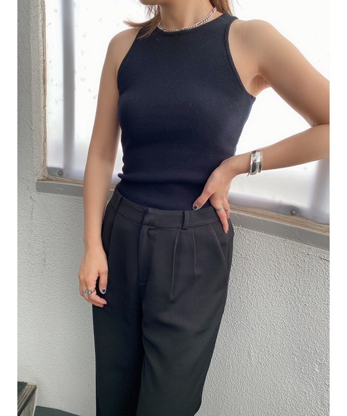 LiSeek（リシーク）の「【LiSeeK】アメスリニットＴＯＰ（ニット/セーター・レディース・ベージュ/ブラック/ホワイト/ブラウン/イエロー・FREE）」の3枚目の写真