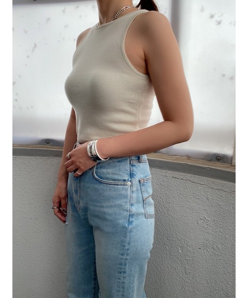 LiSeek（リシーク）の「【LiSeeK】アメスリニットＴＯＰ（ニット/セーター・レディース・ベージュ/ブラック/ホワイト/ブラウン/イエロー・FREE）」の13枚目の写真