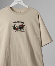 POWER TO THE PEOPLE（パワートゥーザピープル）の「【POWER TO THE PEOPLE】 CAMP柄フロント刺繍半袖 Tシャツ（Tシャツ/カットソー・メンズ）」