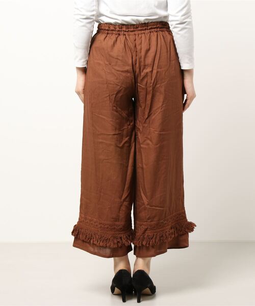 チャイハネ（チャイハネ）の「【チャイハネ】シャリンフリンジワイドパンツ（その他パンツ・レディース・ブラック/ブラウン/カーキ/ブルー/イエロー/パープル/オレンジ/レッド/ターコイズブルー/ベージュ/ホワイト/グリーン・FREE）」の14枚目の写真