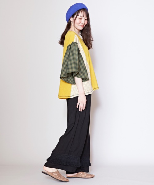 チャイハネ（チャイハネ）の「【チャイハネ】シャリンフリンジワイドパンツ（その他パンツ・レディース・ブラック/ブラウン/カーキ/ブルー/イエロー/パープル/オレンジ/レッド/ターコイズブルー/ベージュ/ホワイト/グリーン・FREE）」の18枚目の写真