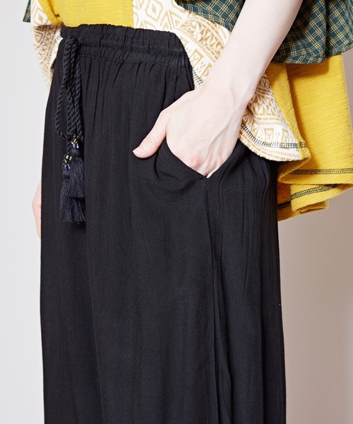 チャイハネ（チャイハネ）の「【チャイハネ】シャリンフリンジワイドパンツ（その他パンツ・レディース・ブラック/ブラウン/カーキ/ブルー/イエロー/パープル/オレンジ/レッド/ターコイズブルー/ベージュ/ホワイト/グリーン・FREE）」の20枚目の写真