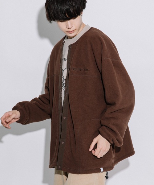 8.8万♡ルネRene♡2025年♡パール♡フーディ刺繍ブルゾンジャケット日本製 ポケット付きブランケットストール