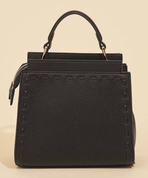 BEAUTY&YOUTH UNITED ARROWS(ビューティーアンドユースユナイテッドアローズ)の「BY ラインハンドル ステッチショルダーバッグ -2WAY- ∴(ショルダーバッグ・レディース・ブラック/オフホワイト/オレンジ/ピンク・FREE)」の15枚目の写真