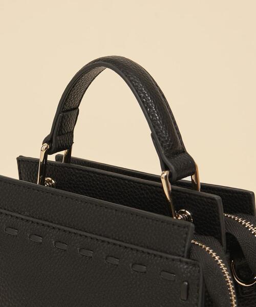 BEAUTY&YOUTH UNITED ARROWS(ビューティーアンドユースユナイテッドアローズ)の「BY ラインハンドル ステッチショルダーバッグ -2WAY- ∴(ショルダーバッグ・レディース・ブラック/オフホワイト/オレンジ/ピンク・FREE)」の16枚目の写真