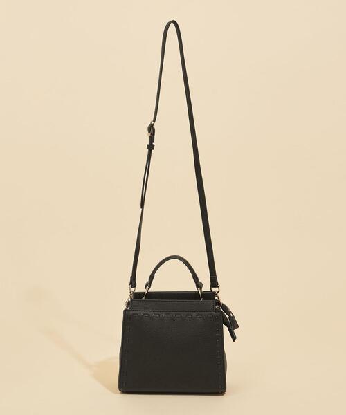 BEAUTY&YOUTH UNITED ARROWS(ビューティーアンドユースユナイテッドアローズ)の「BY ラインハンドル ステッチショルダーバッグ -2WAY- ∴(ショルダーバッグ・レディース・ブラック/オフホワイト/オレンジ/ピンク・FREE)」の22枚目の写真