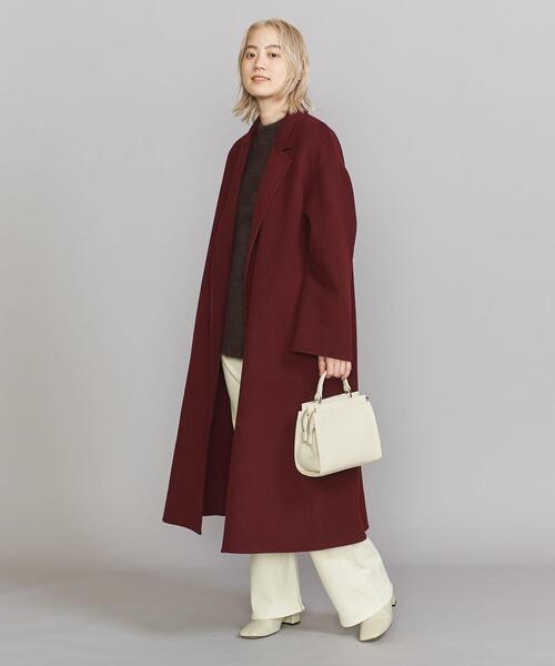 BEAUTY&YOUTH UNITED ARROWS(ビューティーアンドユースユナイテッドアローズ)の「BY ラインハンドル ステッチショルダーバッグ -2WAY- ∴(ショルダーバッグ・レディース・ブラック/オフホワイト/オレンジ/ピンク・FREE)」の8枚目の写真