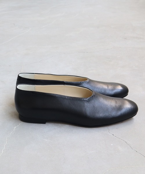 bulle de savon（ビュルデサボン）の「REMME レザースリッポン（パンプス・レディース・ブラック/ブラウン/サックスブルー・36/37/38）」の13枚目の写真