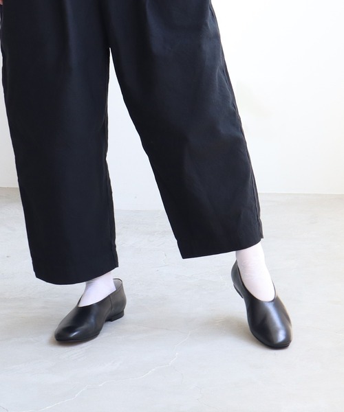 bulle de savon（ビュルデサボン）の「REMME レザースリッポン（パンプス・レディース・ブラック/ブラウン/サックスブルー・36/37/38）」の6枚目の写真