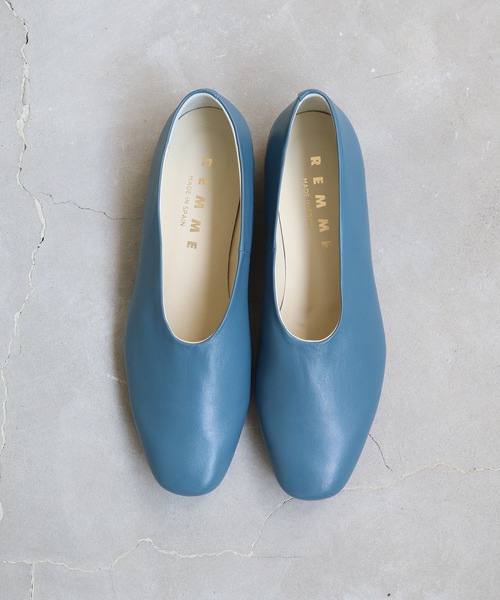 bulle de savon（ビュルデサボン）の「REMME レザースリッポン（パンプス・レディース・ブラック/ブラウン/サックスブルー・36/37/38）」の4枚目の写真