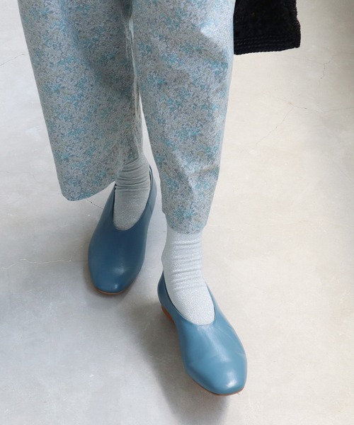 bulle de savon（ビュルデサボン）の「REMME レザースリッポン（パンプス・レディース・ブラック/ブラウン/サックスブルー・36/37/38）」の5枚目の写真