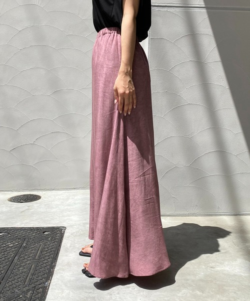 CAPRICIEUX LE'MAGE（カプリシューレマージュ）の「ムラ染めフレアスカート（スカート・レディース・ピンク/チャコールグレー/グリーン・FREE）」の7枚目の写真