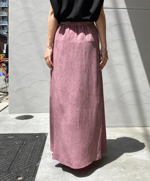 CAPRICIEUX LE'MAGE（カプリシューレマージュ）の「ムラ染めフレアスカート（スカート・レディース・ピンク/チャコールグレー/グリーン・FREE）」の8枚目の写真