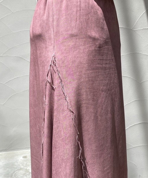 CAPRICIEUX LE'MAGE（カプリシューレマージュ）の「ムラ染めフレアスカート（スカート・レディース・ピンク/チャコールグレー/グリーン・FREE）」の10枚目の写真