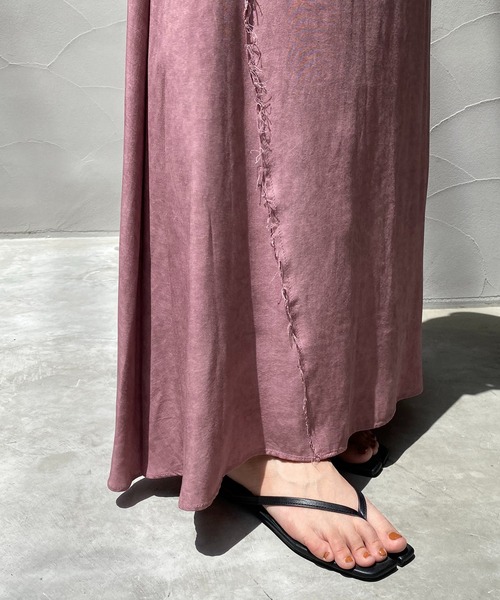 CAPRICIEUX LE'MAGE（カプリシューレマージュ）の「ムラ染めフレアスカート（スカート・レディース・ピンク/チャコールグレー/グリーン・FREE）」の11枚目の写真