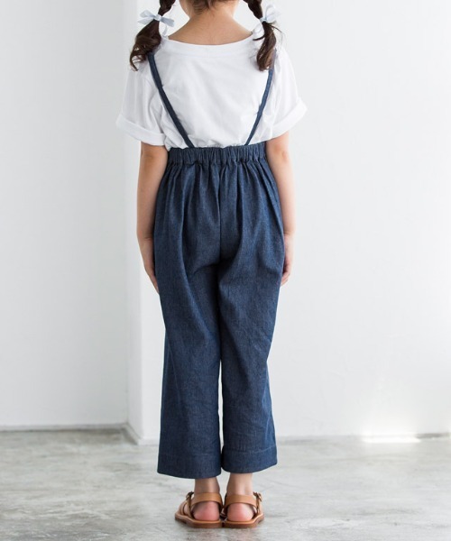 lulpini（ルルピー二）の「kids ソフトデニムストラップ付きタックパンツ（その他パンツ・キッズ・ブルー/サックスブルー・S/M/L）」の19枚目の写真