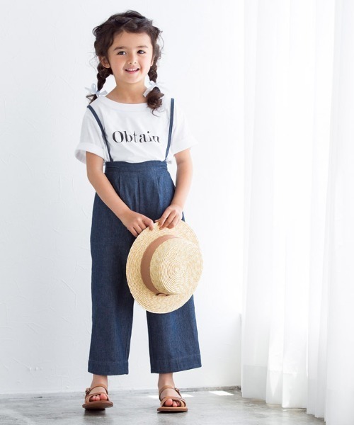 lulpini（ルルピー二）の「kids ソフトデニムストラップ付きタックパンツ（その他パンツ・キッズ・ブルー/サックスブルー・S/M/L）」の17枚目の写真