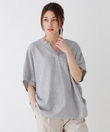 SHOO・LA・RUE | 【M-3L】フレンチリネンドルマンスキッパー(シャツ/ブラウス)