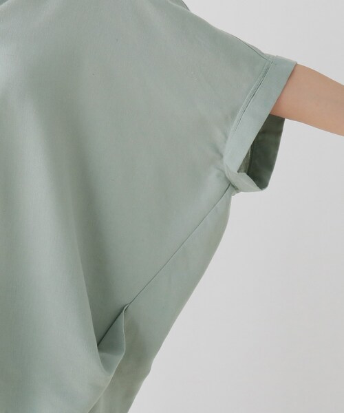 SHOO・LA・RUE(シューラルー)の「◆【M-3L】フレンチリネンドルマンスキッパー(シャツ/ブラウス・レディース・ブラック/オフホワイト/ピンク系/ライトブルー/ダークブラウン/グレー系その他3・04/05/02/03)」の11枚目の写真