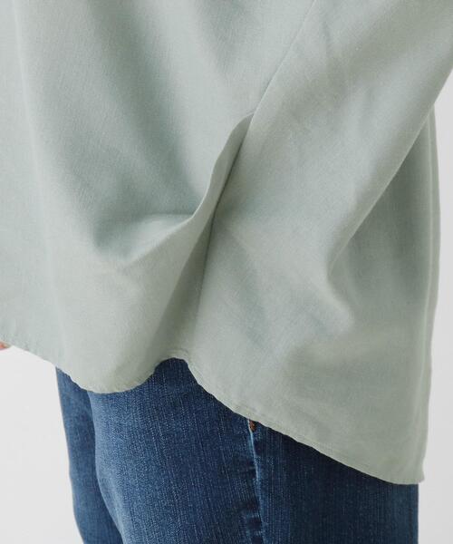 SHOO・LA・RUE(シューラルー)の「◆【M-3L】フレンチリネンドルマンスキッパー(シャツ/ブラウス・レディース・ブラック/オフホワイト/ピンク系/ライトブルー/ダークブラウン/グレー系その他3・04/05/02/03)」の21枚目の写真