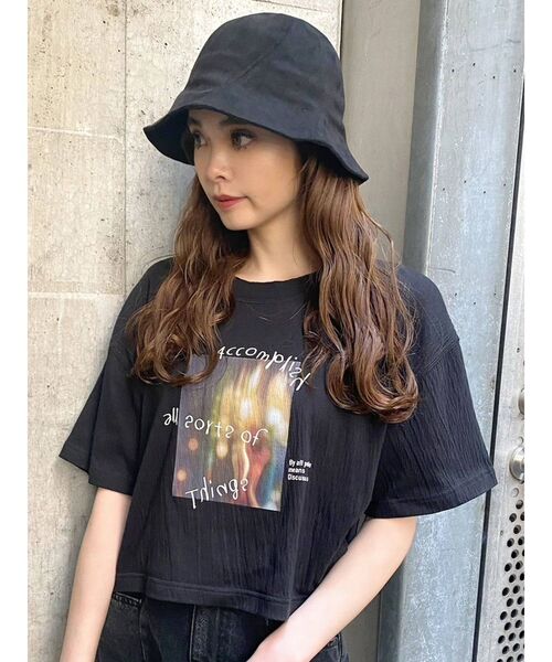 EMODA（エモダ）の「カーブカバーハット（ハット・レディース・その他/ブラック・FREE）」の4枚目の写真