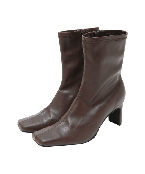 titivate（ティティベイト）の「ｽｸｴｱﾄｩﾍﾞｰｼｯｸｽﾄﾚｯﾁﾌﾞｰﾂ（ブーツ・レディース・キャメル/ダークブラウン/ブラック・S/M/L/LL）」の17枚目の写真