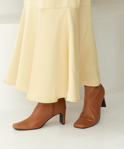 titivate（ティティベイト）の「ｽｸｴｱﾄｩﾍﾞｰｼｯｸｽﾄﾚｯﾁﾌﾞｰﾂ（ブーツ・レディース・キャメル/ダークブラウン/ブラック・S/M/L/LL）」の9枚目の写真