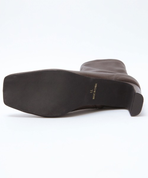 titivate（ティティベイト）の「ｽｸｴｱﾄｩﾍﾞｰｼｯｸｽﾄﾚｯﾁﾌﾞｰﾂ（ブーツ・レディース・キャメル/ダークブラウン/ブラック・S/M/L/LL）」の14枚目の写真