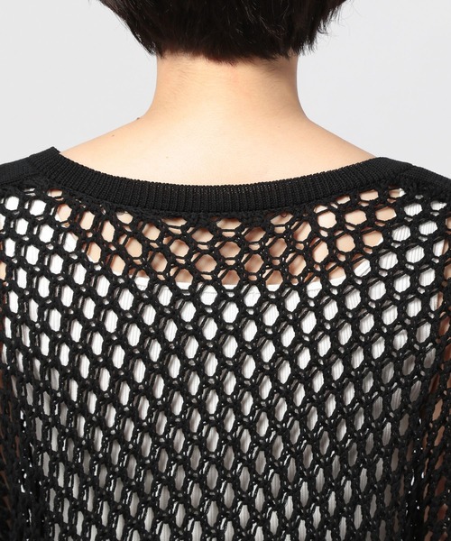 PAGEBOY（ページボーイ）の「2WAYメッシュショートカーディガン（カーディガン/ボレロ・レディース・ブラック/アイボリー・FREE）」の16枚目の写真