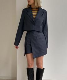 Avvenente | 【Avvenente】クロップドジャケット(テーラードジャケット)