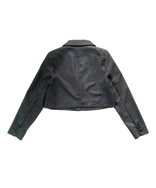 Avvenente（アベネンテ）の「【Avvenente】クロップドジャケット（テーラードジャケット・レディース・ブラック/グレー・M）」の15枚目の写真