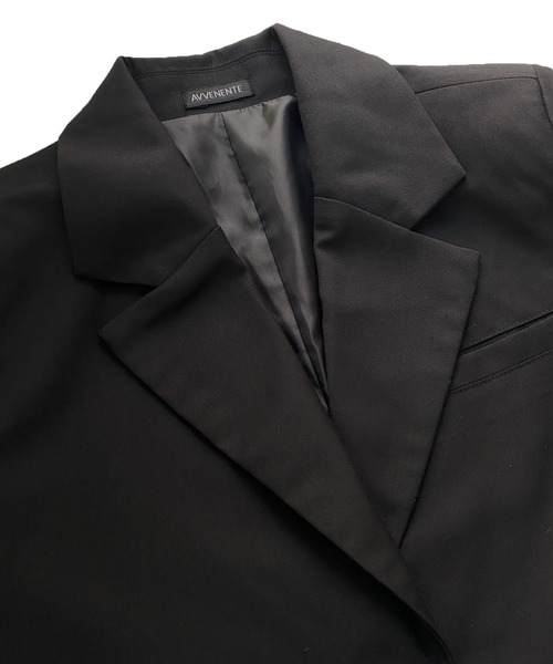 Avvenente（アベネンテ）の「【Avvenente】クロップドジャケット（テーラードジャケット・レディース・ブラック/グレー・M）」の13枚目の写真