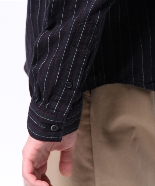 CIAOPANIC（チャオパニック）の「【Ciaopanic】レジメンスタンドシャツLS（シャツ/ブラウス・メンズ・グリーン/ネイビー・MEDIUM/LARGE）」の7枚目の写真