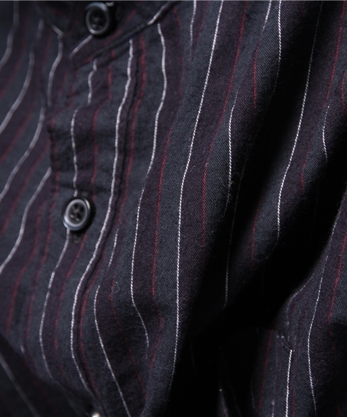 CIAOPANIC（チャオパニック）の「【Ciaopanic】レジメンスタンドシャツLS（シャツ/ブラウス・メンズ・グリーン/ネイビー・MEDIUM/LARGE）」の11枚目の写真